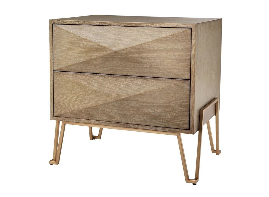 EICHHOLTZ Bedside Table 'Highland' Wilhelmina Designs