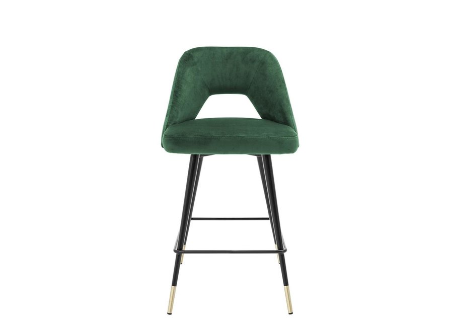 Counter chair 'Avorio' - Roche Green Velvet