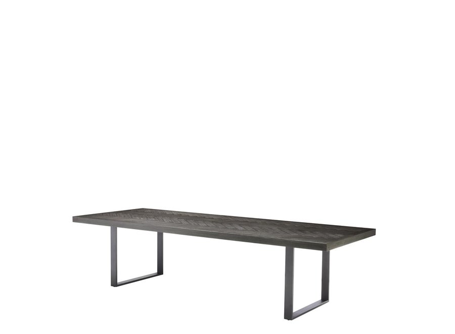 Dining Table 'Melchior'- Charcoal Veneer - 300cm