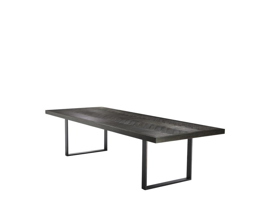 Dining Table 'Melchior'- Charcoal Veneer - 300cm