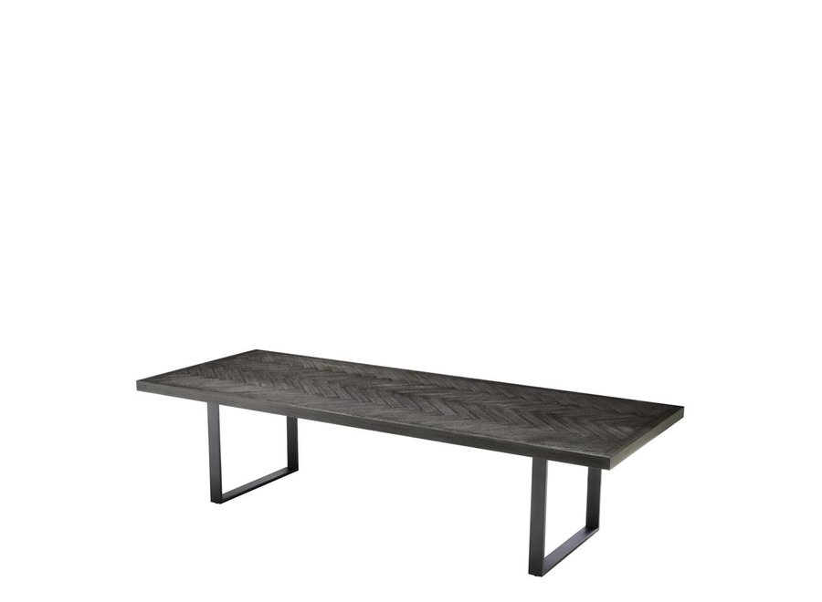 Dining Table 'Melchior'- Charcoal Veneer - 300cm