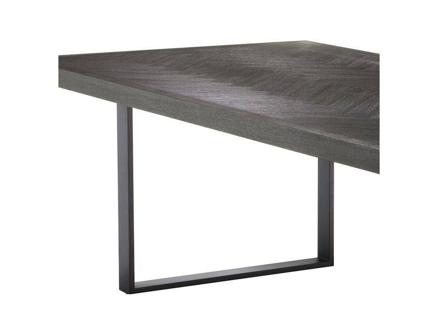 Dining Table 'Melchior'- Charcoal Veneer - 300cm