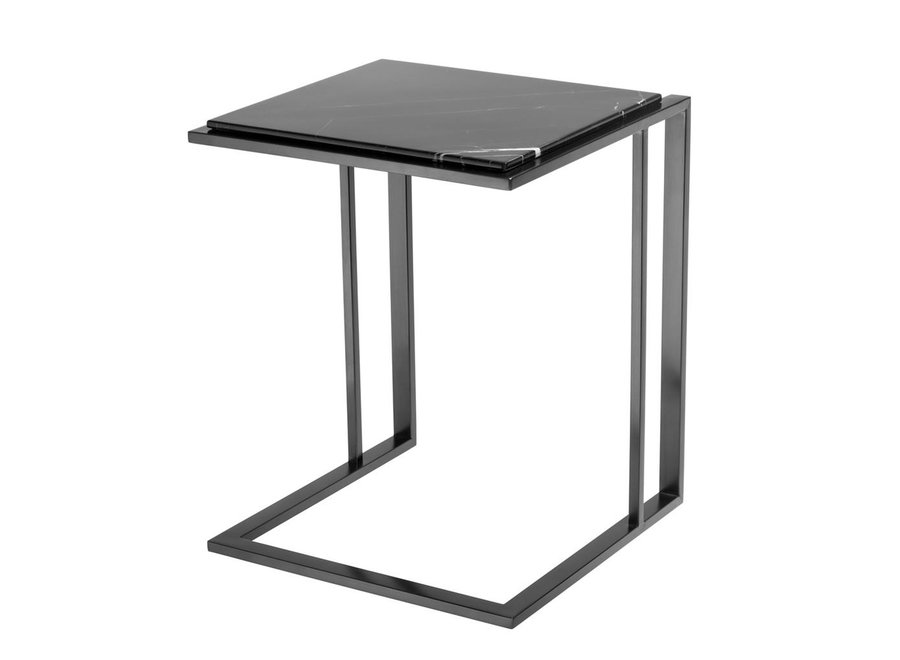 Side table 'Cocktail' black marble