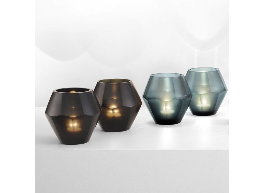 Candle holder - Okhto black 'L' set of 2