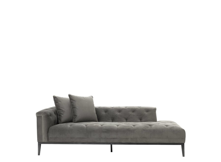 Lounge Sofa ‘Cesare’ Granite Grey  Left