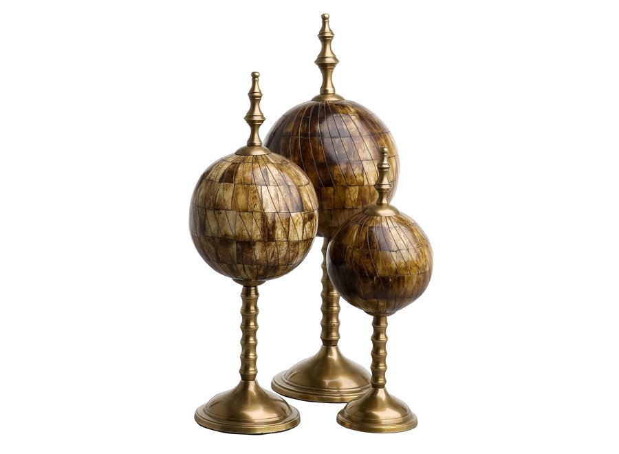 Object 'Leonardo' set of 3 -Brass