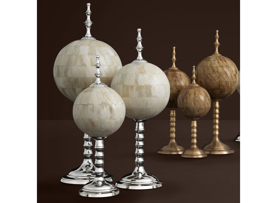 Decoratie set 'Leonardo' set van 3 - Brass