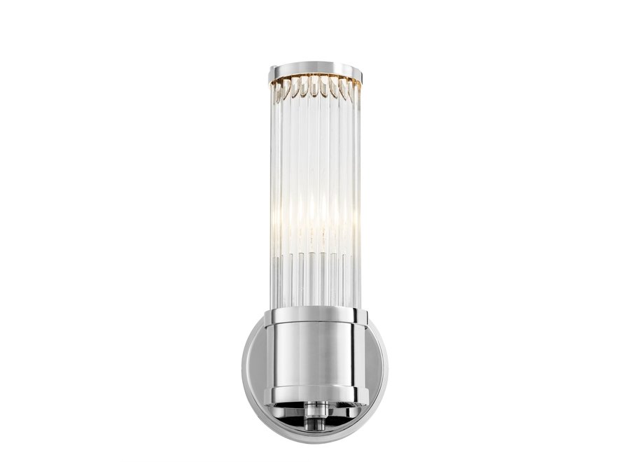 Wandlamp 'Claridges' - Single - Nickel