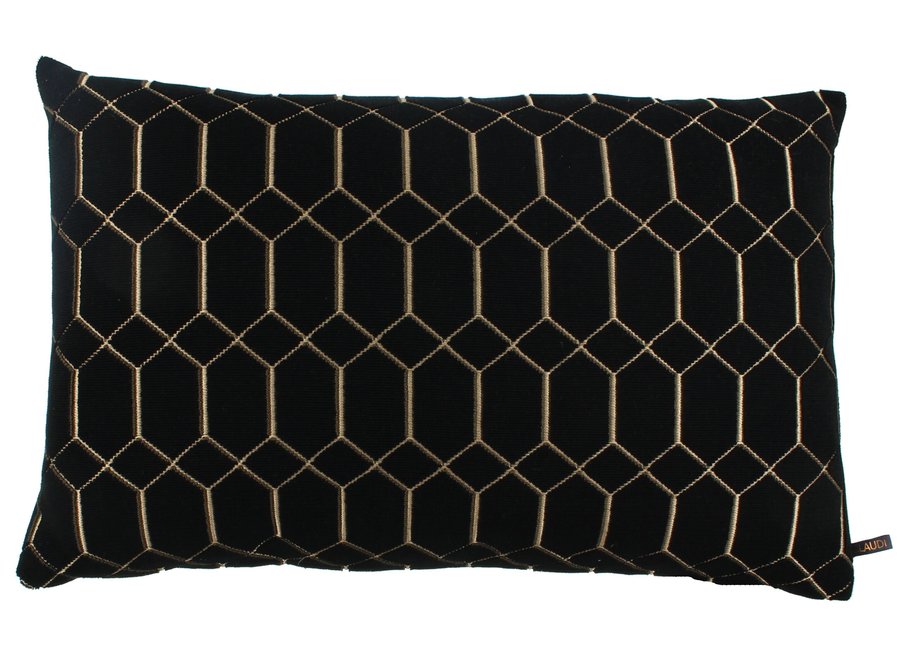 Coussin décoratif Petter Black/Gold