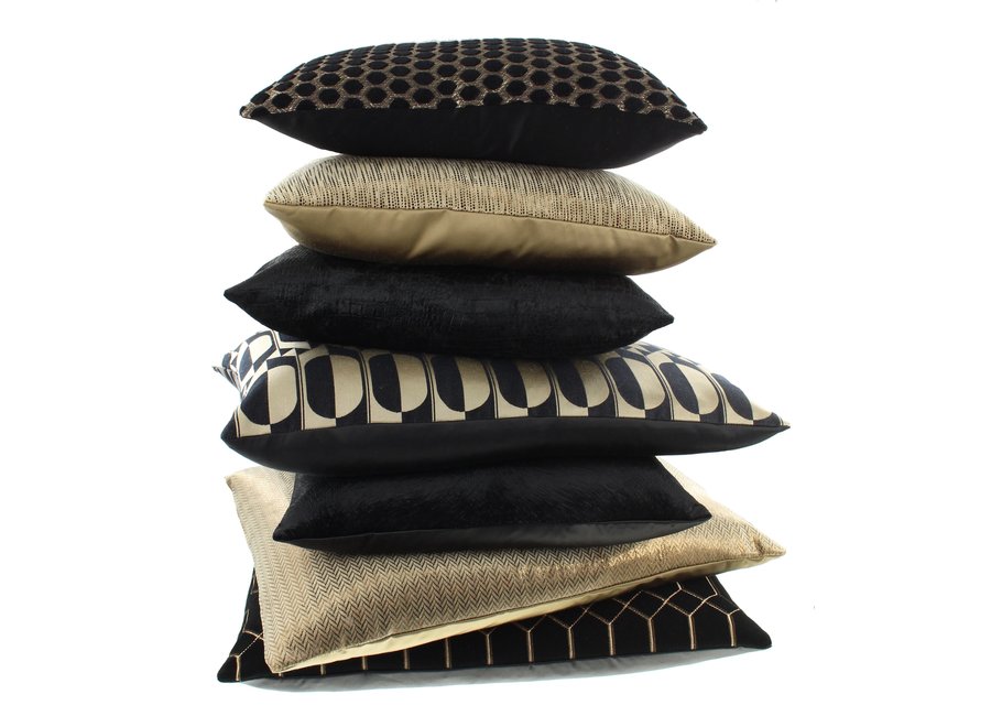 Coussin décoratif Petter Black/Gold