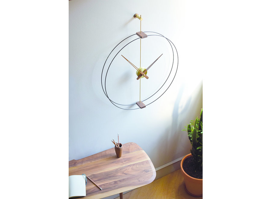 Design Wall Clock 'Mini Barcelona' Gold