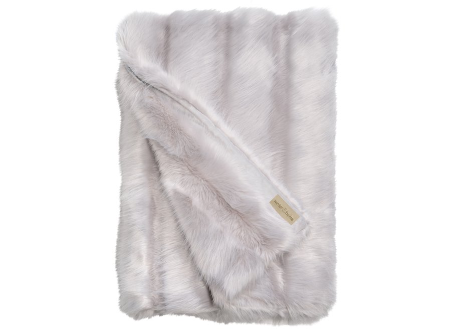 Faux fur plaid 'Angora Cat'