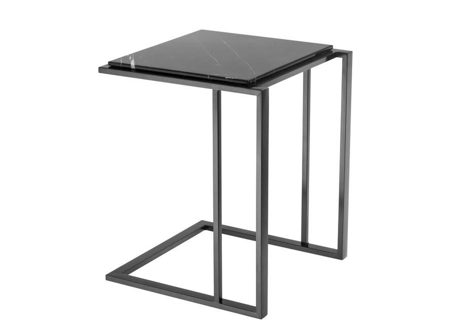 Side table 'Cocktail' black marble