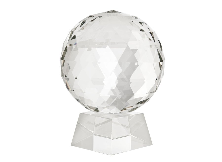 Decoratie object 'Ruben' van kristal glas is 25,5cm hoog