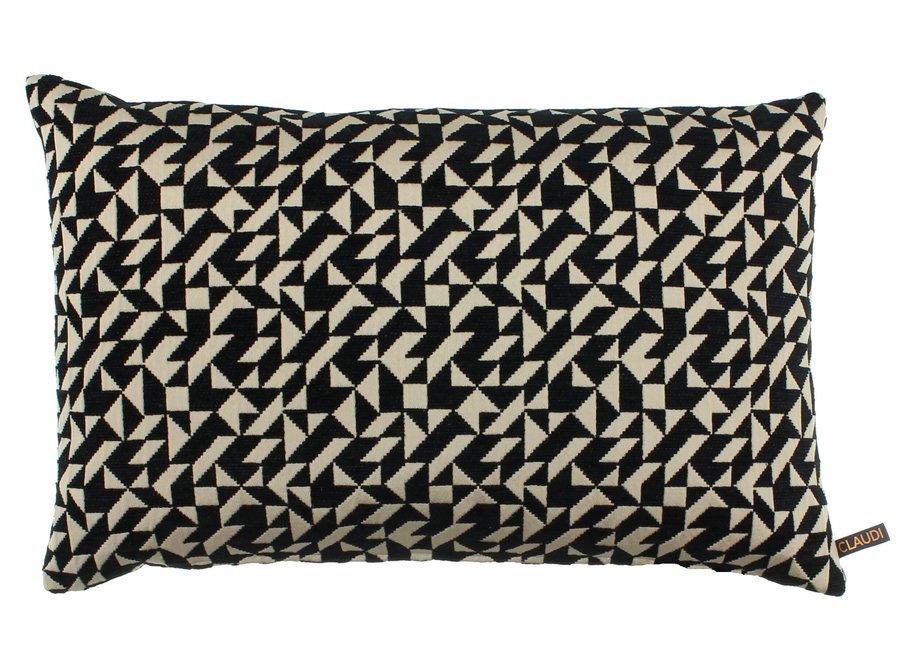 Decorative cushion Ted Black / Gold