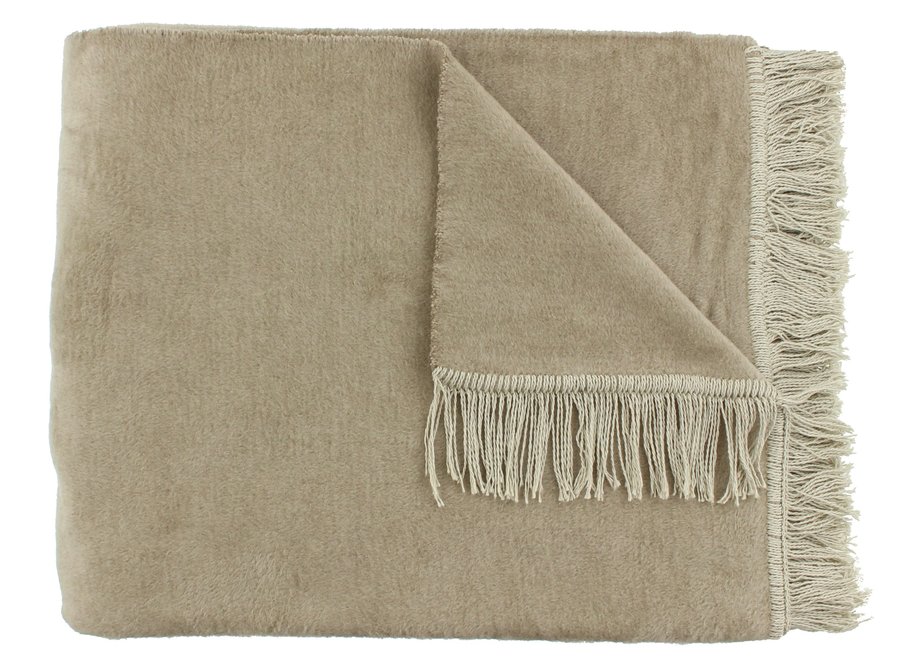 Plaid Paulos kleur Taupe