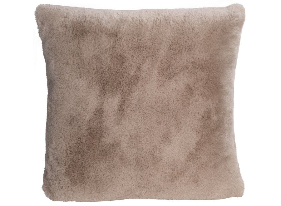 Coussin fourrure 'Guanaco Pearl'