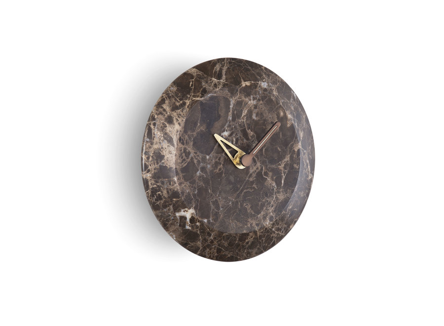 Horloge Murale Design Bari - Brown Marble