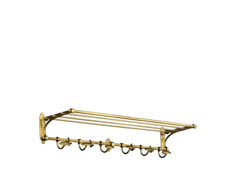 Wall coat rack 'Arini'  - Brass