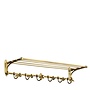 Wall coat rack 'Arini'  - Brass