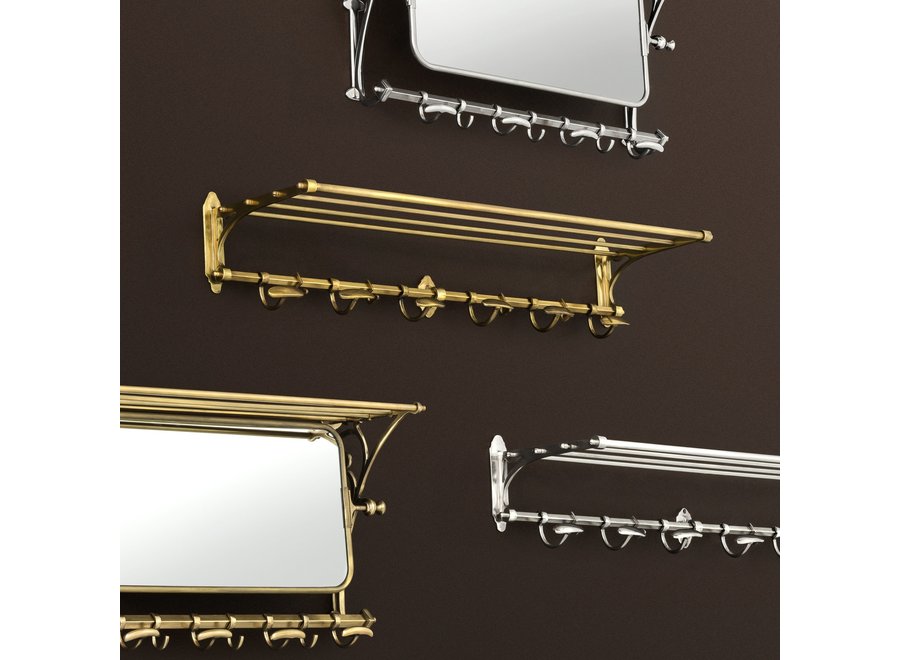 Wall coat rack 'Arini'  - Brass