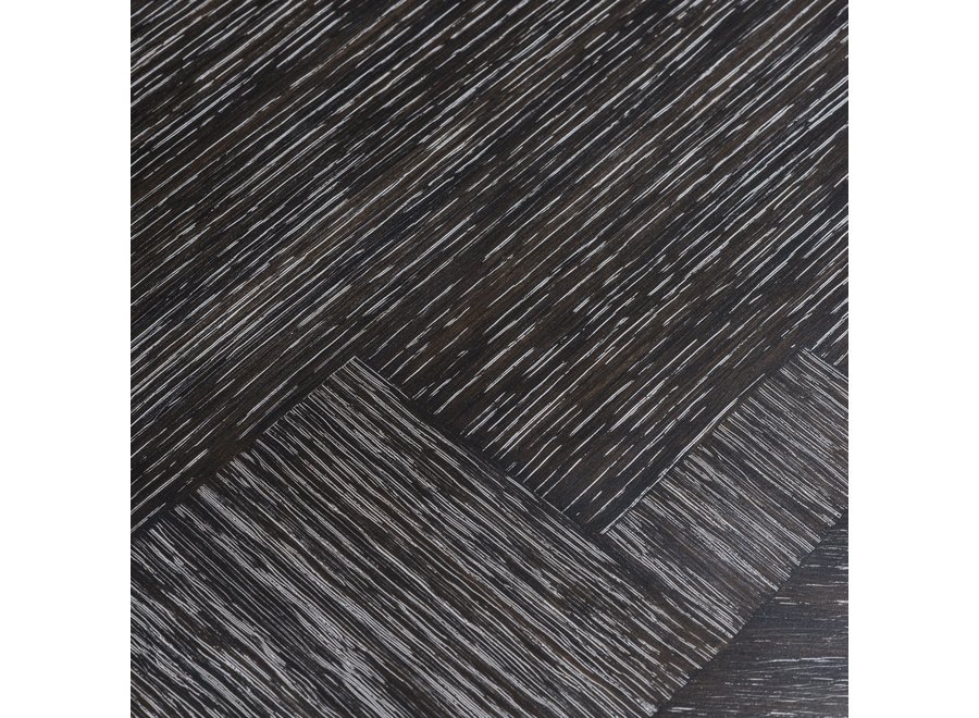 Esstisch 'Melchior'- Charcoal Veneer - Oval