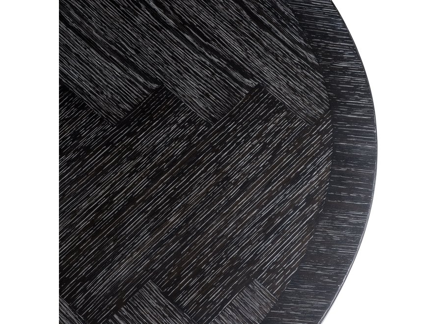 Dining table 'Melchior' - Charcoal Veneer - Oval