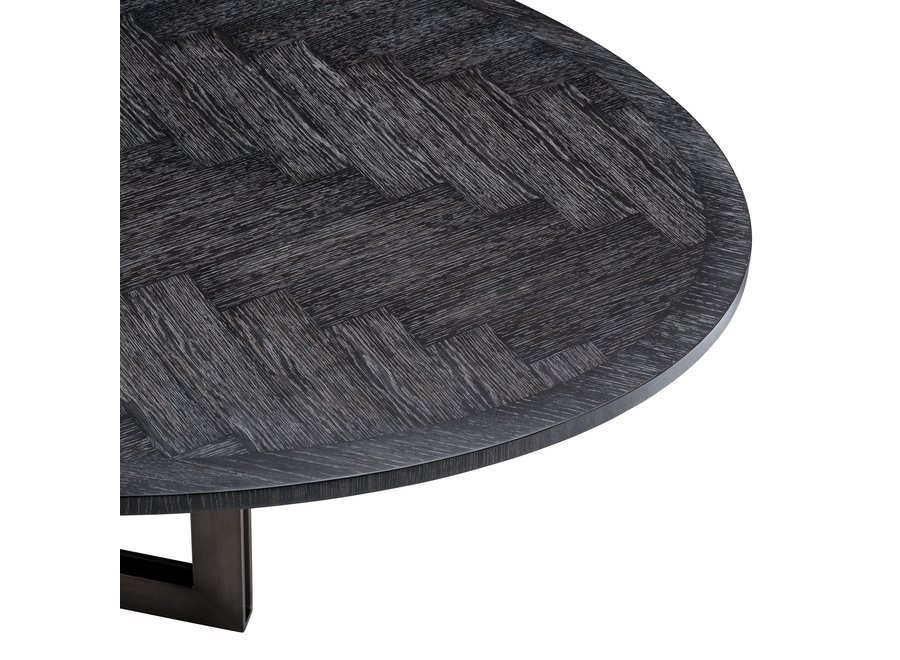 Dining table 'Melchior' - Charcoal Veneer - Oval