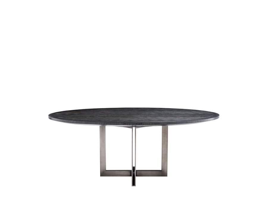 Dining table 'Melchior' - Charcoal Veneer - Oval