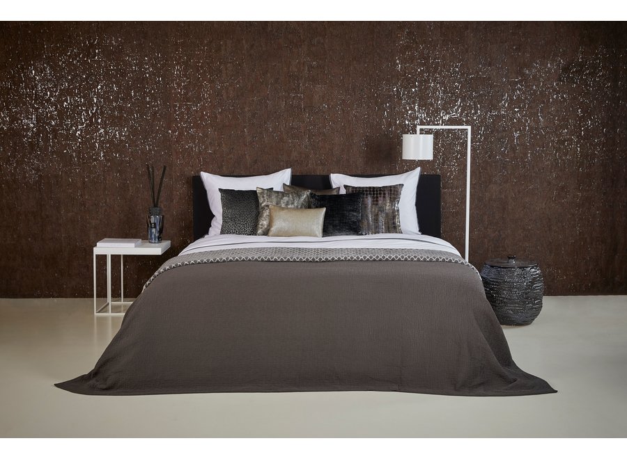 Bedspread Ana - Dark Taupe - 140 x 280cm