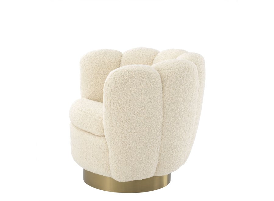 Swivel armchair 'Mirage' - Faux Sherling