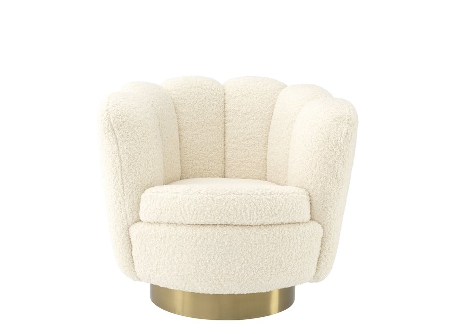 Swivel armchair 'Mirage' - Faux Sherling