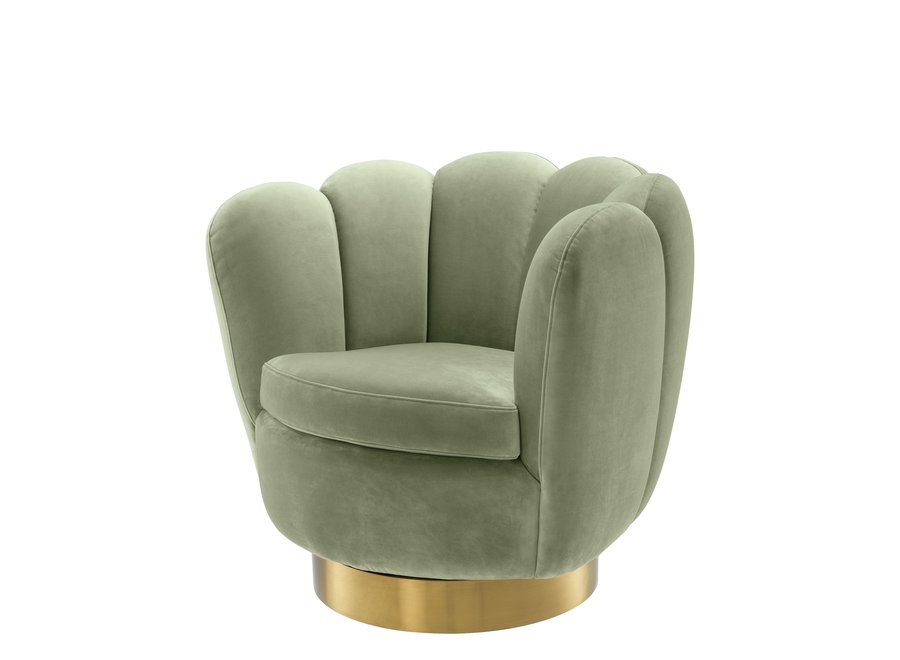 Swivel armchair Mirage - Pistache Green
