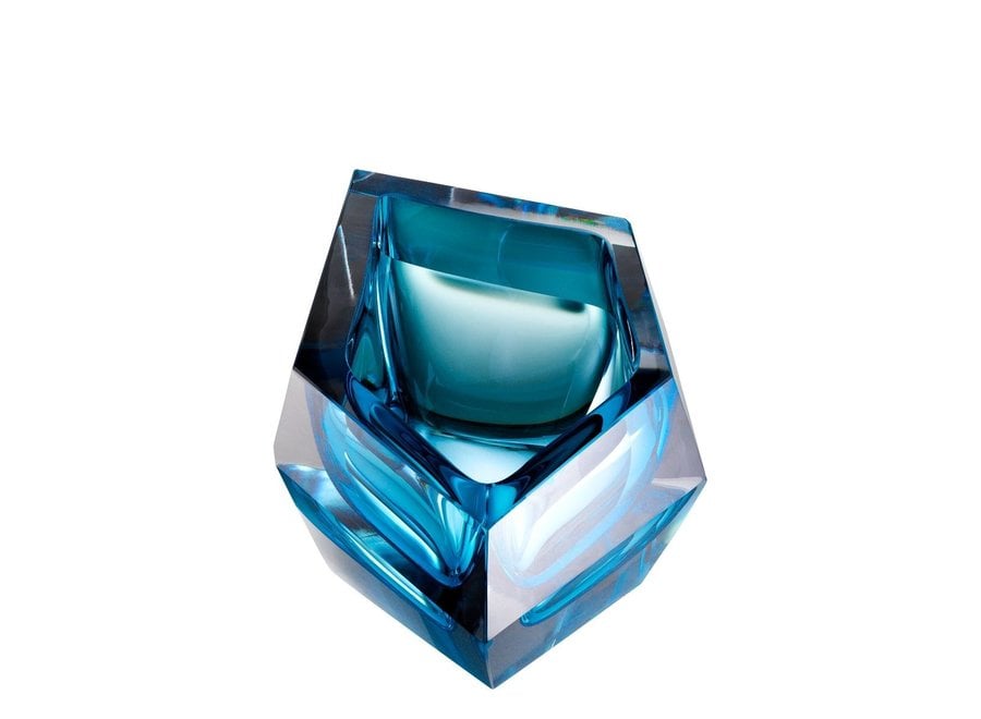 Bowl  'Alma' Blue Crystal Glass