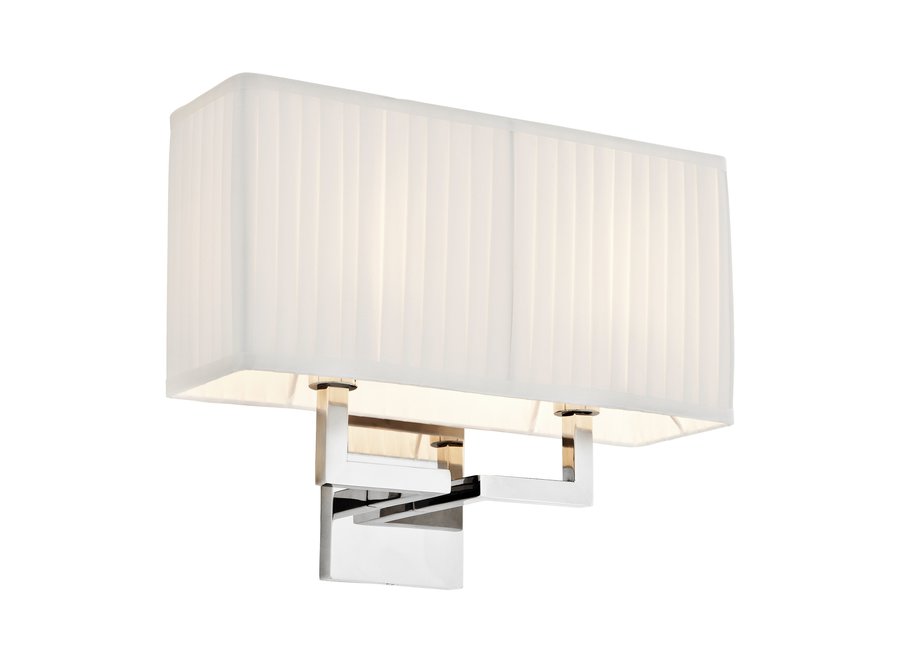 Westbrook wall lamp with pleated shade