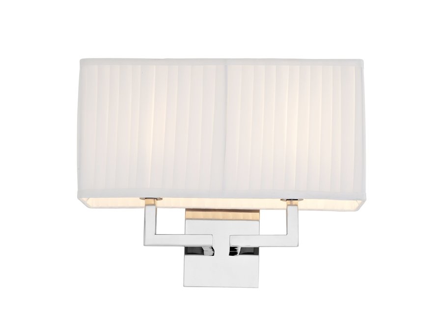 Westbrook wall lamp with pleated shade