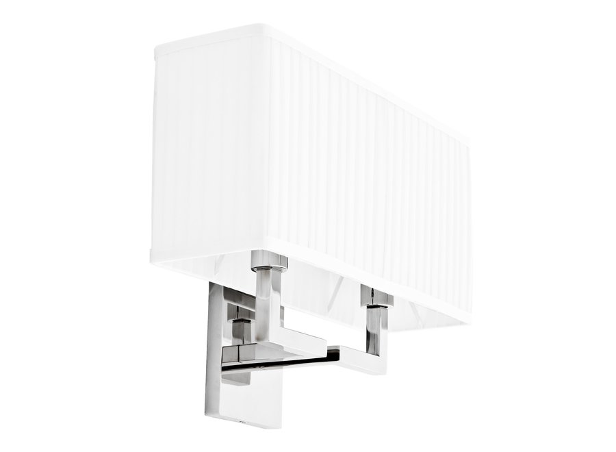 Westbrook wall lamp with pleated shade