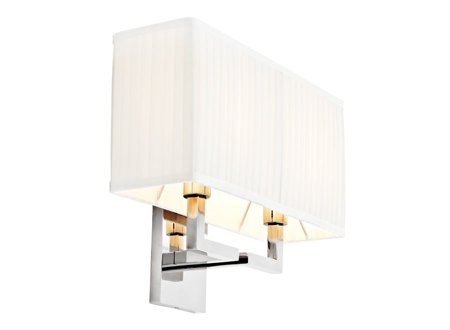 Westbrook wall lamp with pleated shade