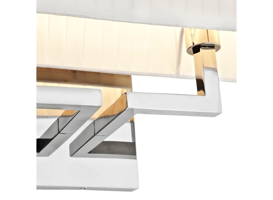 Westbrook wall lamp with pleated shade