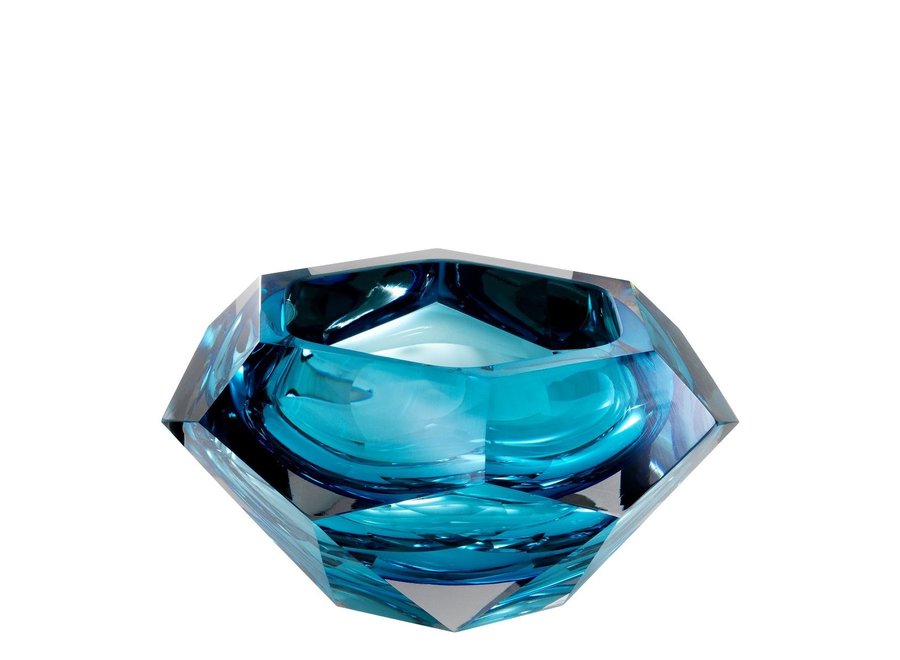 Schale 'Las Hayas' aus blauem Kristallglas