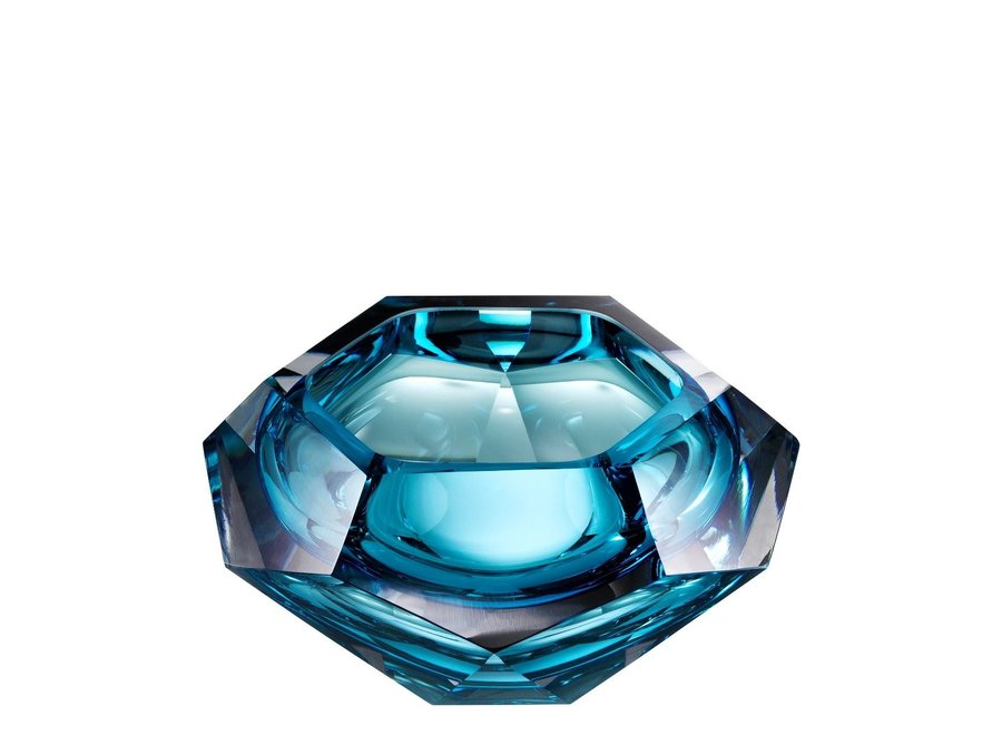 Schale 'Las Hayas' aus blauem Kristallglas