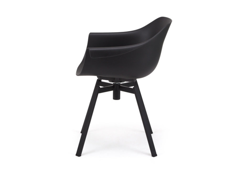 Dining chair Swivel Black