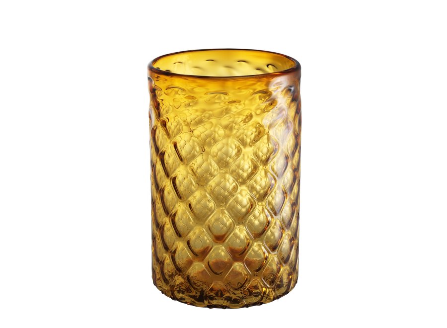 Wind lamp 'Aquila' L Glass Yellow H. 44 cm