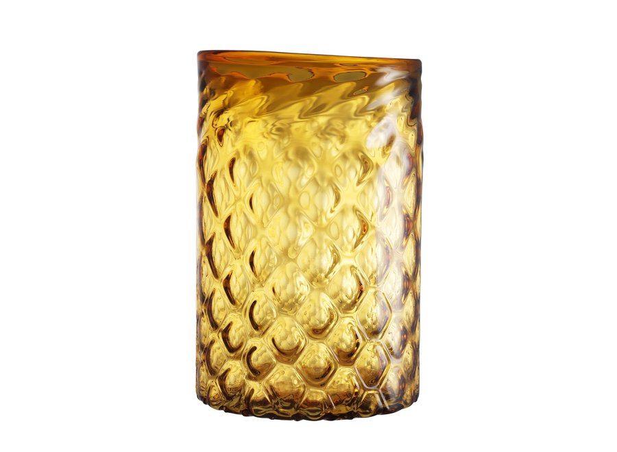 Wind lamp 'Aquila' L Glass Yellow H. 44 cm