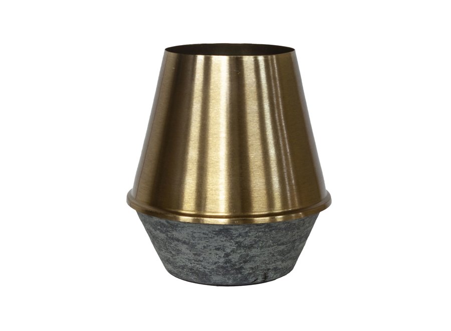 Vase 'gold' - H42 x D39 cm