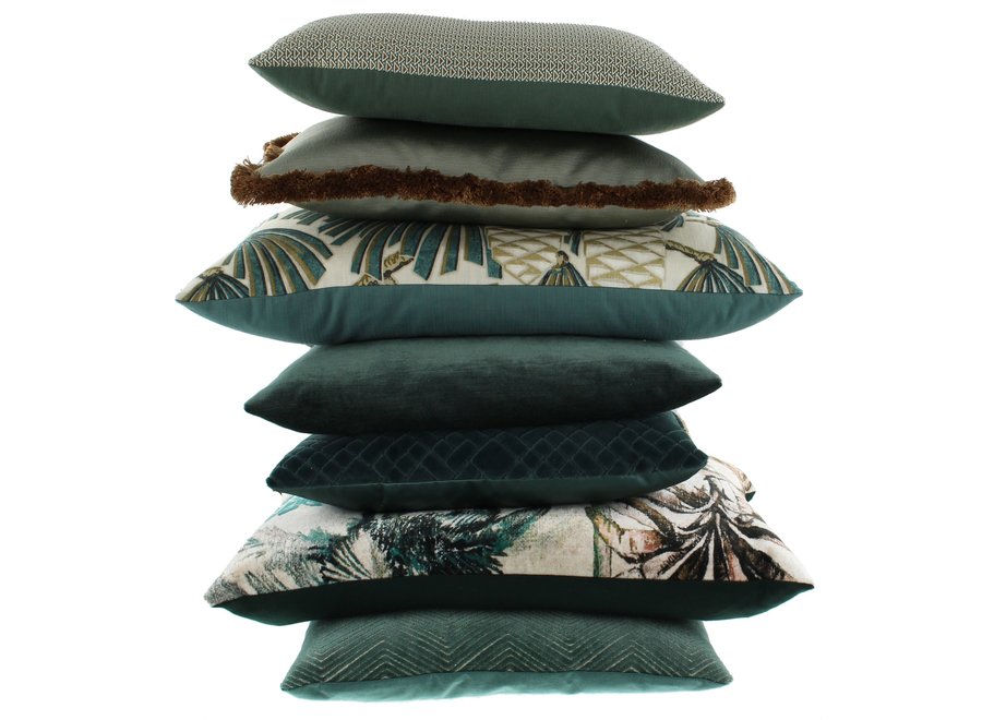 Coussin décoratif Bandi Dark Mint