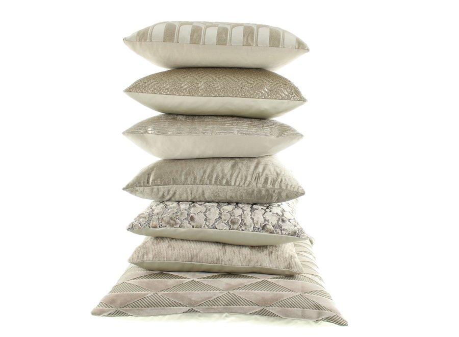 Decorative cushion Bandi Off white