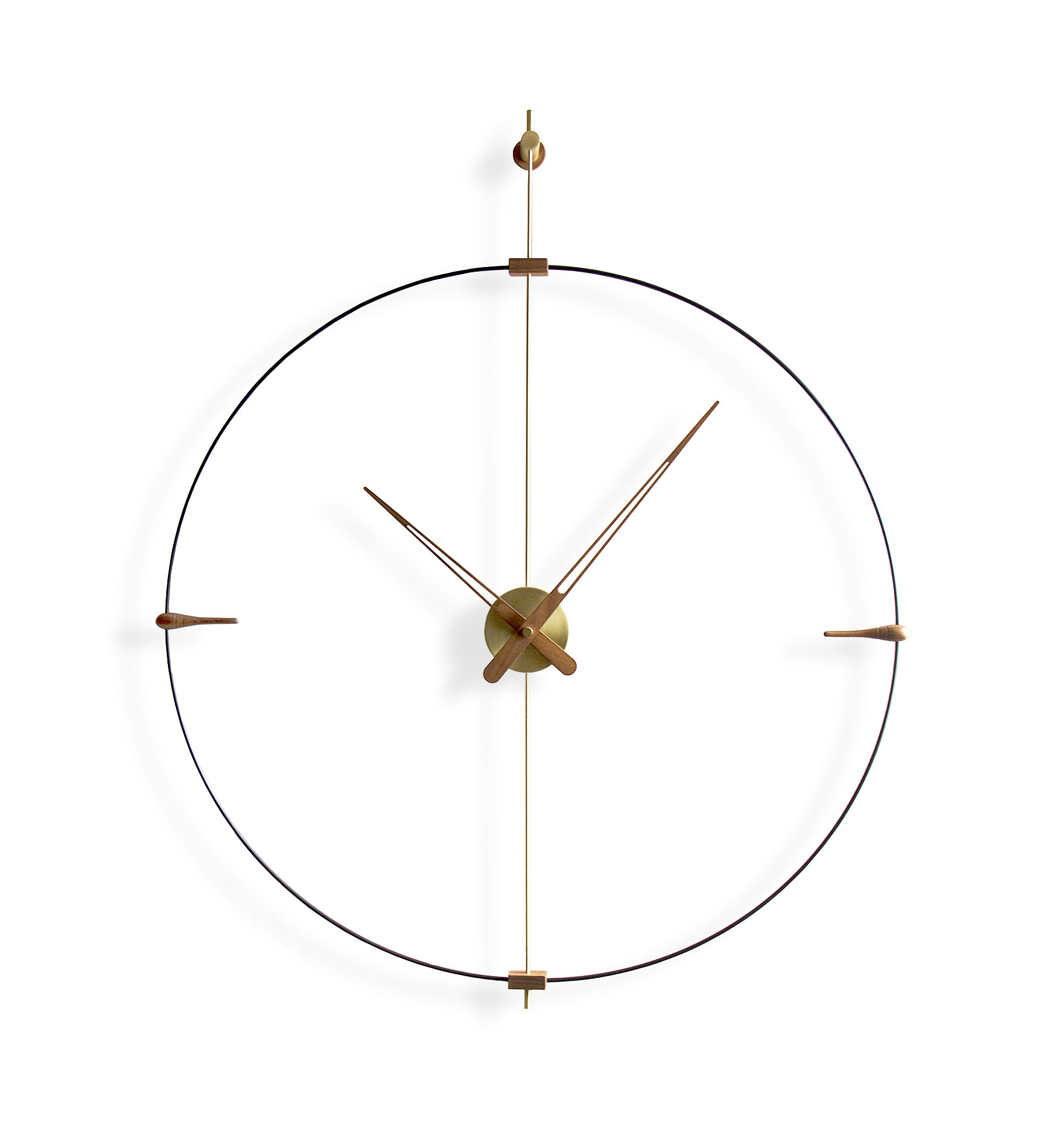 Mini-Bilbao Gold wall clock - Wilhelmina Designs