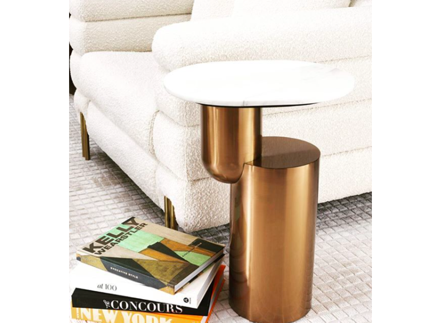 Beistelltisch hoch 'Tosca' Brushed Copper