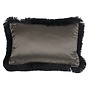 Coussin décoratif Dafne Olive 43 + Fringe Black